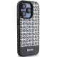 DKNY iPhone 15 Pro vāciņš Leather Printed Pattern Metal Logo MagSafe, melns