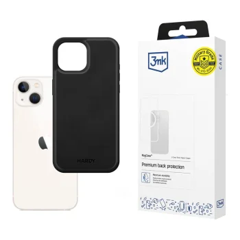 3mk Hardy Silky Leather MagCase vāciņš Apple iPhone 13, Melns