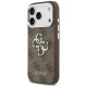 Guess 4G Big 4G Classic Logo vāciņš iPhone 17 Pro, brūns / sudraba