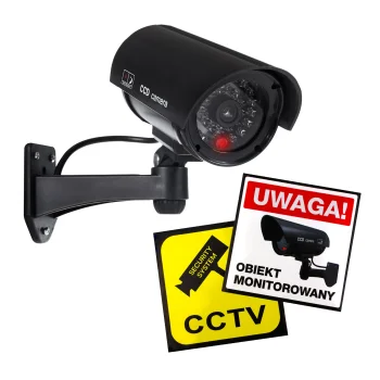 Centrumelektroniki IR1100 B novērošanas kameras manekens ar LED, Melns