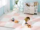 Ricokids liels putu paklājiņš-puzle, 60x60 cm, 4 gab., persiku/balts