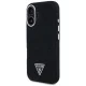 Guess Denim Triangle Logo MagSafe vāciņš iPhone 16, melns