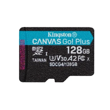Kingston 128GB microSDXC atmiņas karte Canvas Go Plus 200MBps A2 U3 V30