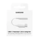 Samsung USB Type C uz 3.5 mm AUX MiniJack Adapteris Kabelis Vads, Balts | USB-C to 3.5 mm Female Adapter