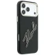 Karl Lagerfeld Smooth Big Resin Signature Logo vāciņš iPhone 18 / 17 Pro Max, melns