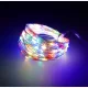 LED dekoratīvā virtene uz stieples, 5m, 50 LED, daudzkrāsaina