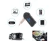 Bluetooth audio uztvērējs ar 3.5 mm AUX adapteri, melns