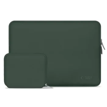 Tech-Protect Neoslim 15-16" klēpjdatora soma ar piederumu maciņu, zaļa