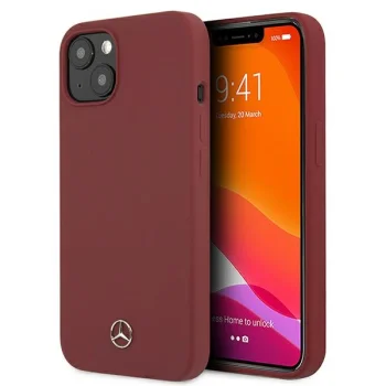 Mercedes Silicone Line vāciņš iPhone 13 mini, Sarkans