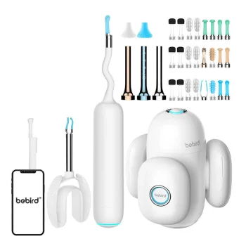 Viedais otoskops ausu tīrīšanai Bebird Home 30S 10MP kamera balts