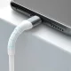 3mk Hyper Cable N-SERIES USB-A / USB-C kabelis 1m 18W, balts