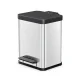 Atkritumu šķirošanas tvertne ar pedāli Hailo Öko Duo Plus M, 18 l (2 x 9 l)