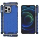 Aizsargvāciņš iPhone 13 Pro Max Honeycomb ar TPU rāmi, zils