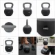 Kettlebell 10 kg Premium ar mīkstu pamatni, pelēks