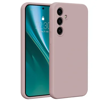 Etteri Silicone Case vāciņš Samsung Galaxy S23 FE, gaiši rozā