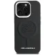 Karl Lagerfeld Initial & Metal Logo MagSafe vāciņš priekš iPhone 16 Pro, melns