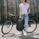 Wozinsky velosipēda bagāžnieka soma ar pleca siksnu 14L, melna