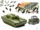Rotaļu Spēļu Karavīri Ieroči Militārā Spectehnika Komplekts, 307 gab. | Set of Toy Soldiers Military Equipment...