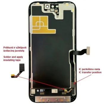 Ekrāns iPhone 14 Pro, LTPO Soft OLED, 120 Hz, 6.12"