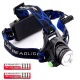 LED T6 Zoom galvas lukturis ar 2 akumulatoriem