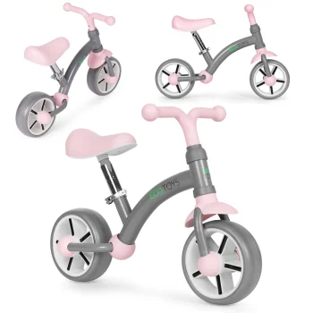 Ecotoys LC-V1252-GREY-P bērnu līdzsvara velosipēds ar EVA riteņiem, pelēks