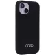 Audi iPhone 15 Plus / 14 Plus vāciņš Silicone, melns