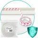 Ricokids 798700 putu aizsarglente mēbelēm, balta, 2 m
