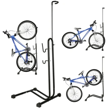 Rallex saliekams velosipēda statīvs, 16-27.5", melns
