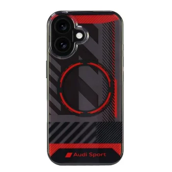Audi IML Sport MagSafe vāciņš priekš iPhone 16 6.1", melns
