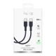 Puro ICON USB-C - USB-C kabelis 1.5m, tumši zils