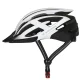 Wozinsky MTB velosipēdista ķivere ar LED aizmugurējo gaismu M (54-57 cm) Melna/Balta