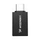 USB-C uz USB-A 3.2 10Gb/s pāreja Wozinsky W10GY1S, melna