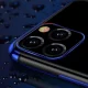 TPU vāciņš Xiaomi Redmi Note 11S / Note 11 ar metālisku apmali, caurspīdīgs / melns