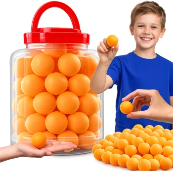 Galda tenisa bumbiņas 60 gab. treniņiem un atpūtai, oranžas
