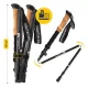 MOUNTAIN GOAT ACTIVE oglekļa šķiedras trekinga nūjas 110-130 cm, melnas