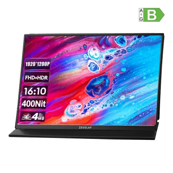 Portatīvais monitors ZEUSLAP Z14Lite 14" 1920 x 1200 WUXGA USB-C Mini HDMI