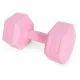 Modernhome HCD-10-PK sešstūra hanteles, 2 x 5 kg, rozā