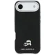 Karl Lagerfeld Karl & Choupette Head Pins Saffiano MagSafe vāciņš priekš iPhone Air, melns