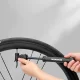 Velosipēda rokas pumpis ROCKBROS TM-1701P 80 PSI Presta un Schrader ventiļiem, melns