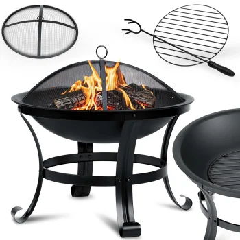 Berdsen BD-880 dārza ugunskura vieta, 60 cm, melna