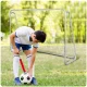 Neo-Sport Liela futbola vārti 215x153x76 cm + mērķēšanas paklājs