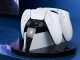 PS5 DualSense divu pultu uzlādes stacija, melnbalta