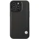 BMW vāciņš iPhone 14 Pro Max 6.7\" BMHCP14X22RBDK Leather Blue Dots, melns