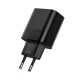 Tech-Protect C30W tīkla lādētājs USB-C PD 30W / USB-A QC 3.0, melns