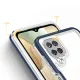 Hybrid Armor Clear 3 in 1 vāciņš Samsung Galaxy A22 4G tālrunim, zils