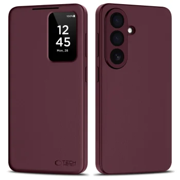 Tech-Protect Smart Wallet atverams vāciņš priekš Samsung Galaxy A57 5G, bordo