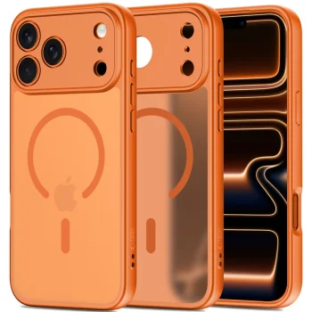 Tech-Protect BasicMag MagSafe vāciņš iPhone 17 Pro Max telefonam – oranžs | Phone Case Cover