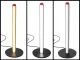 LED stāvlampa 50 cm, 3 gaismas krāsas, aptumšojama, melna