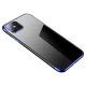 Vāciņš Samsung Galaxy S22 Ultra, Clear Color 0.3mm TPU, caurspīdīgs ar zilu rāmi