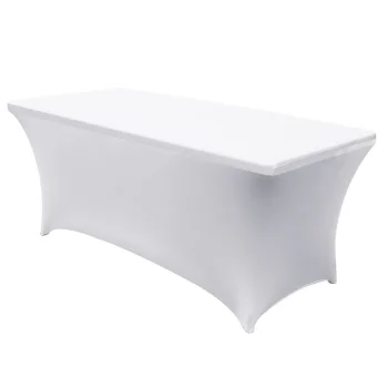 GreenBlue GB371 elastīgs banketu galda pārvalks, 180x75x74cm, Balts